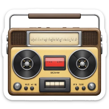 Radio tapes sticker