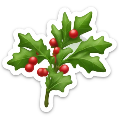 mistletoe  sticker