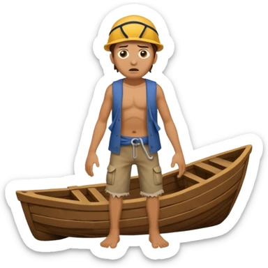 shipwreck survivor, full body sticker