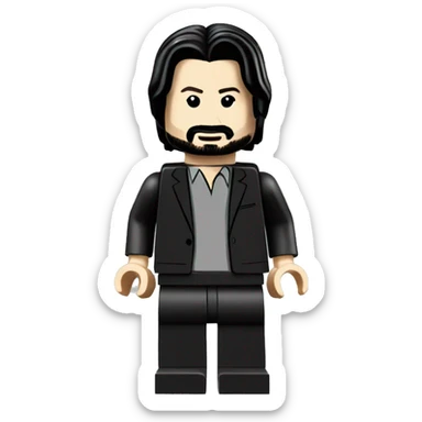 KEANU REEVES lego full body sticker
