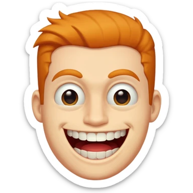 boyfriend from friday night funkin making the "ZAMN!" face  sticker