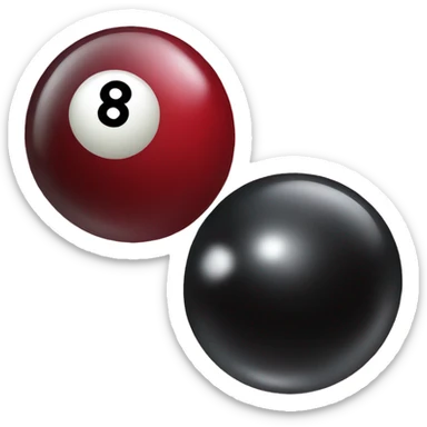 Two 8 ball cherries sticker