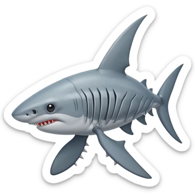 Shark bug , shark isopod sticker