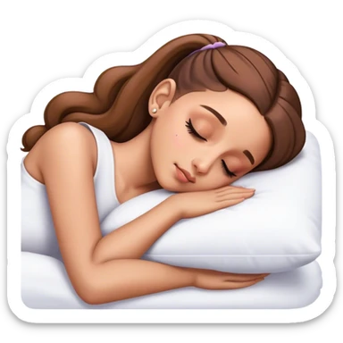 Ariana Grande sleeping sticker