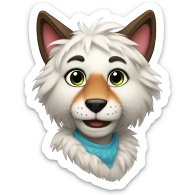 Furry anthro sticker