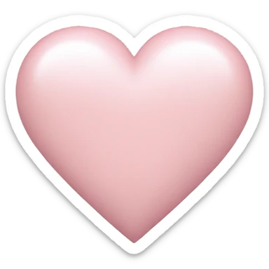 Light pink heart sticker