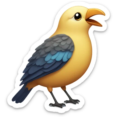 singing bird sticker