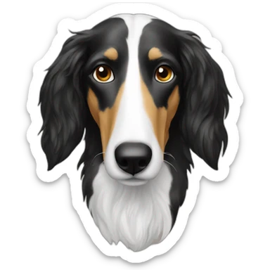 Borzoi long nose sticker