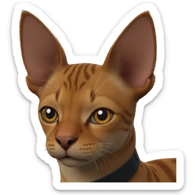 portrait of a cat sticker