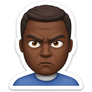 angry man looking right

 sticker