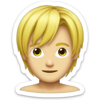 sanji eye-hiding-coif sticker