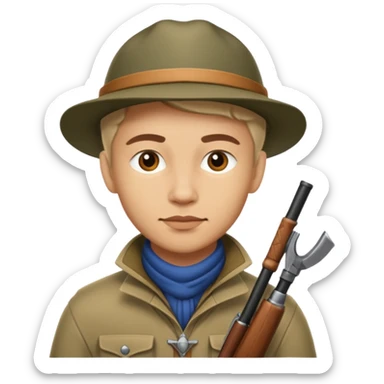 Un chasseur alpin français  sticker
