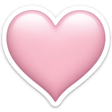 light pink heart sticker