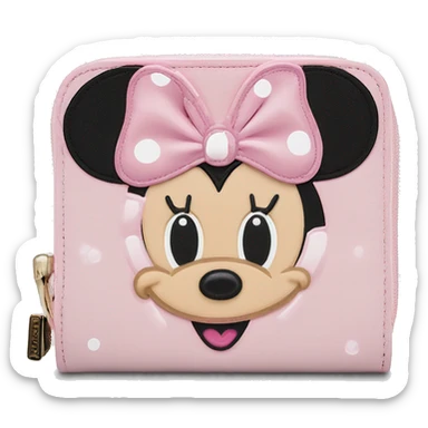 Loungefly light pink Minnie Mouse Wallet sticker