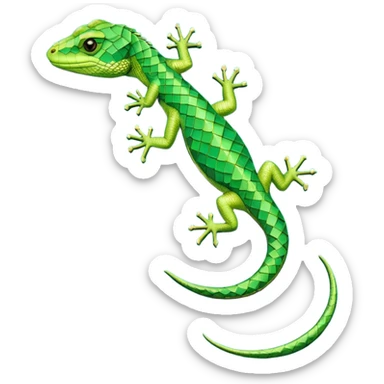 An Mc. Eisher style interlocking geometric shape of a lizard sticker
