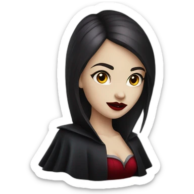 Beautiful vampire girl sticker