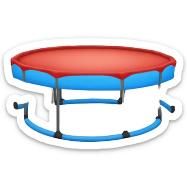 Trampoline blue middle sticker