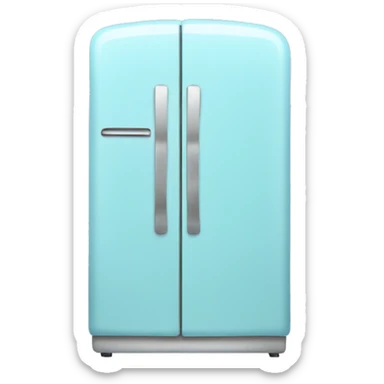 pastel blue fridge sticker
