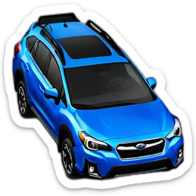 2018 blue Subaru crosstrek side sticker