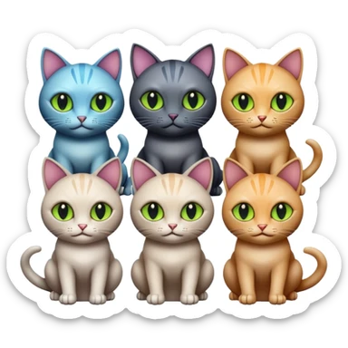 ufo cats  sticker