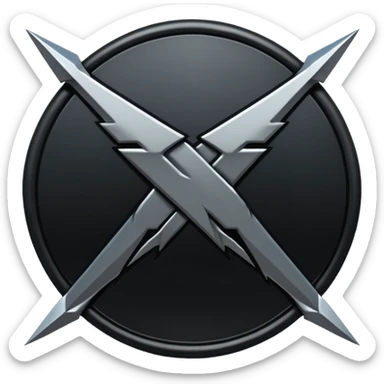 metallica logo sticker