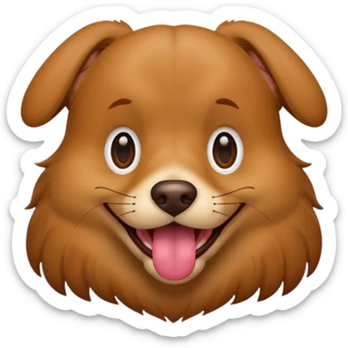 Hund lacht lacht sticker