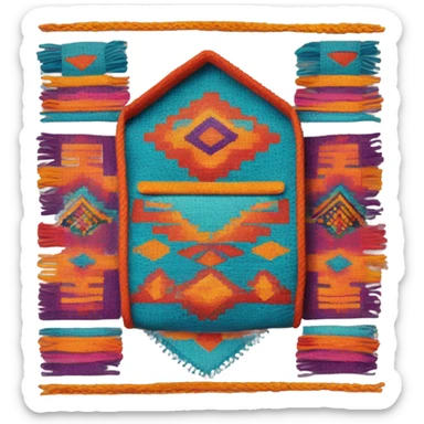 bolso indigena artesanal sticker