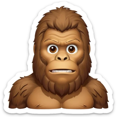Bigfoot by a beach sticker