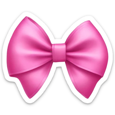 pink bow sticker