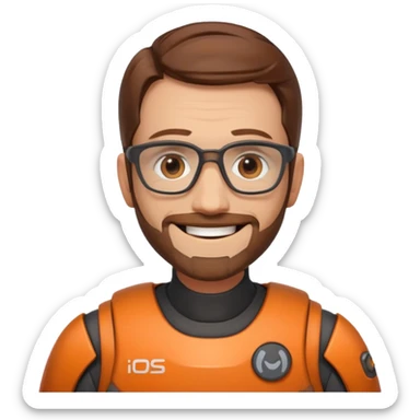 gordon freeman smiling just face sticker