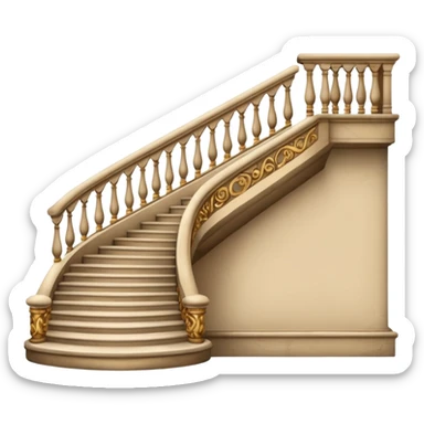stairs with balcony sticker