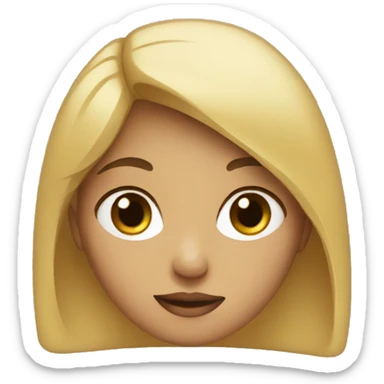 girl in black tshirt sticker