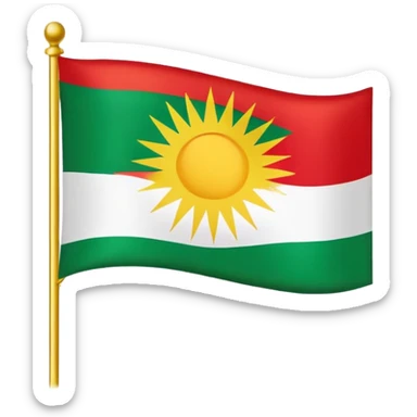 Kurdistan flag emoji sticker