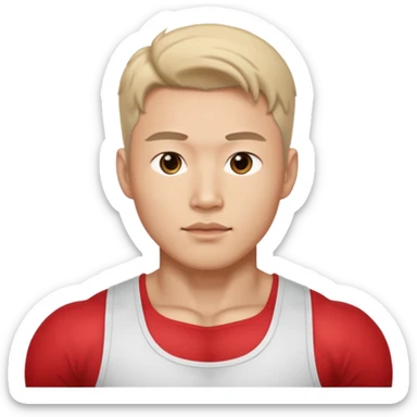 Koreli bir erkek ama çok yakışık lı ve kaslı sticker