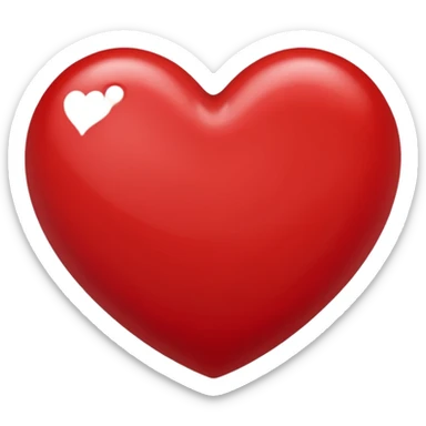 Painted heart sticker