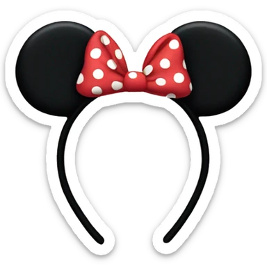 Minnie mouse ears sticker