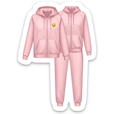 light pink tracksuit  sticker