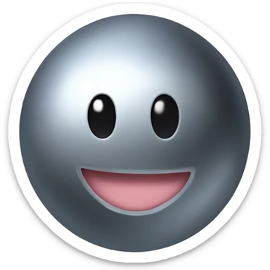 Metal Kirby ball sticker