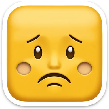Depressed emoji sticker