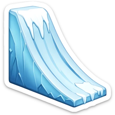 snow slope kicker sticker