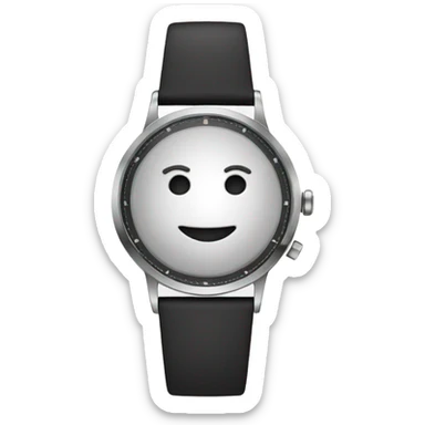 watch wioth happy face on it sticker