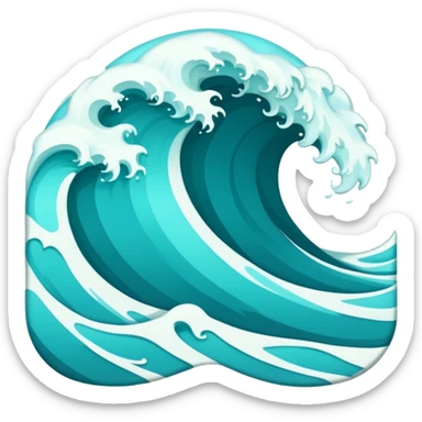 🌊✨ Endless waves, endless peace sticker