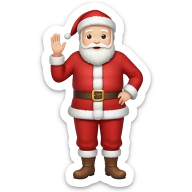 full body of santa claus sticker