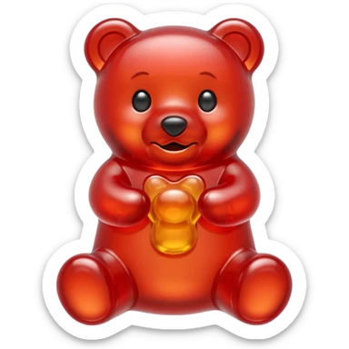 A gummy bear sticker