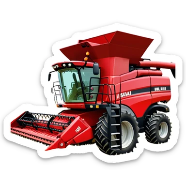 Combine Harvester - Case IH 8250 (Model Year: 2022) (Iconic colour: Red) sticker