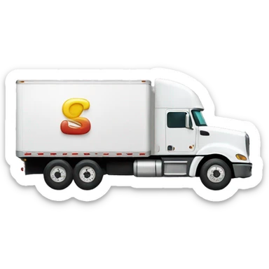 Semi truck with “PGS” letters on the side sticker