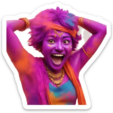 Holi celebration  sticker