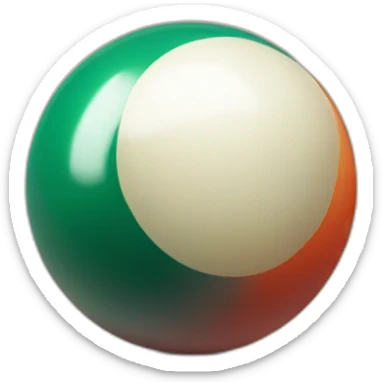 billiard ball sticker
