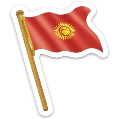 Kyrgyzstan flag sticker