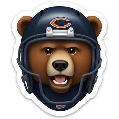 Chicago Bears emoji sticker